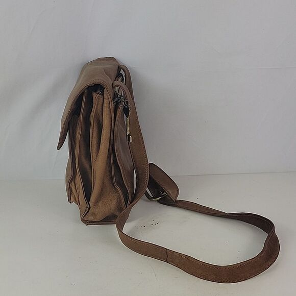 Fossil Messenger Leather Unisex Crossbody Bag - Picture 10 of 15